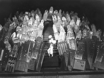 Set of the Movie 42nd Street, Showing Skyscrapers