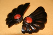 Bakelite Art Deco Sunburst Earrings