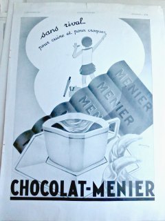 Chocolate Ad from French Magazine L'Illustration