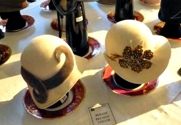 Cream Cloche Hats at the Miss Fisher Exhibition