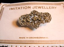 Czech Brooch on Card