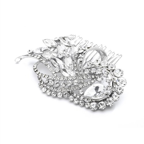 Gatsby Style Rhinestone Wedding Hair Comb