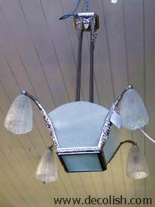 Art Deco Hanging Light Fitting