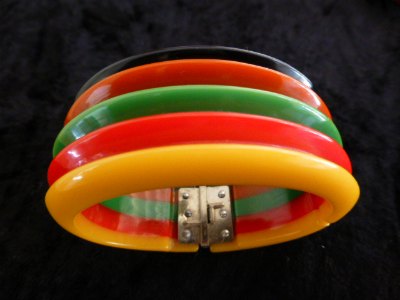 Carved Bakelite Bangle – Antiques On Queen