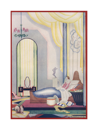 A Decadent Art Deco Bedroom by Pjzeska