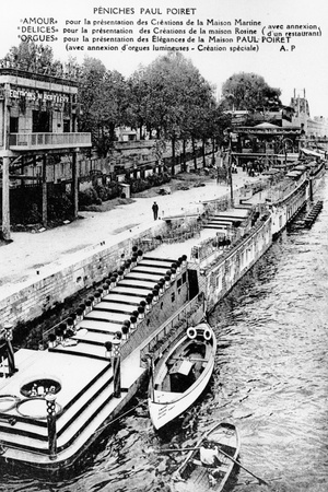 Paul Poiret's Barges on the Seine