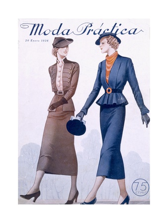 Cover of Moda Practica Magazine 1936