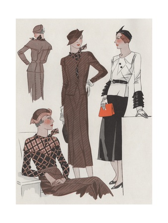 1930s Dresses, Jackets and Hats