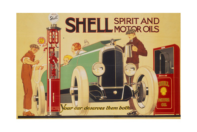 Shell Oil Poster by Rene Vincent