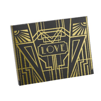 Black and Gold Art Deco Guest Book
