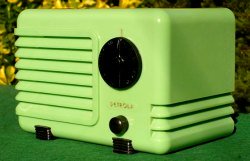 Green Bakelite Radio