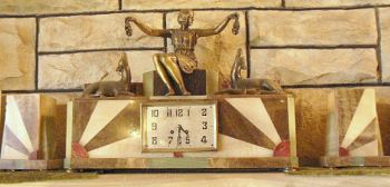 Art Deco Marble Clock at Leura Toy Museum