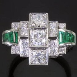 Art Deco Engagement Ring