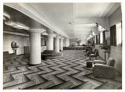 Art deco zigzag patterned floor