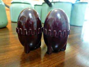 Bakelite Rocket Salt and Pepper