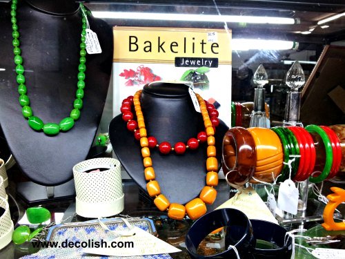 Bakelite Jewelry Display at Mittagong Antiques Centre
