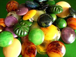 Pile of Multi-coloured Bakelite Earrings