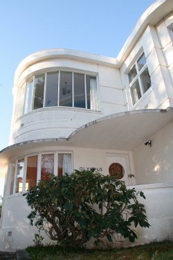 Art Deco Streamlined Architecture - White Curved House