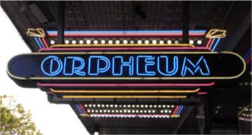 Orpheum Sign from Cinema in Sydney