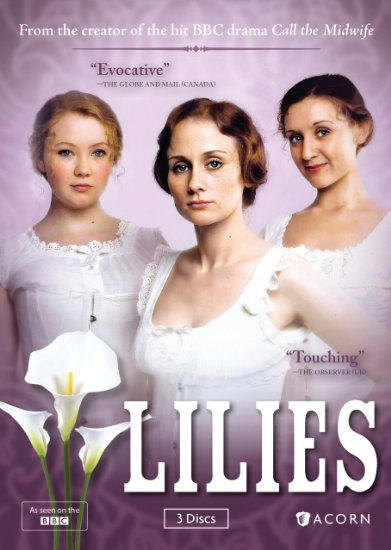 Lilies DVD Cover Showing 3 1920s Young Ladies in White