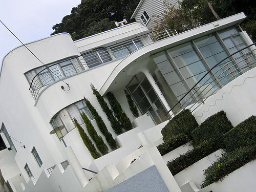 Art Deco House - New Zealand - White