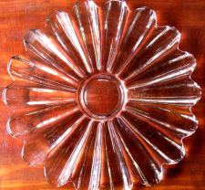 Pink Depression Glass Plate