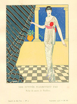 Redfern Dress Illustrated By Francesco Javier Gose in Gazette du Bon Ton