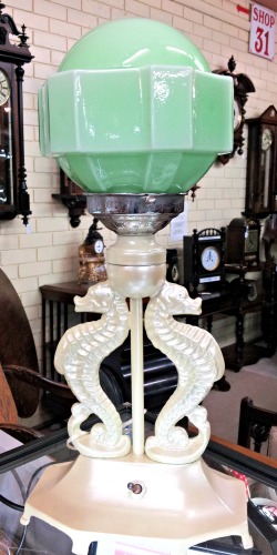 Art Deco Seahorse Lamp