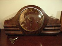 Art Deco wooden Clock