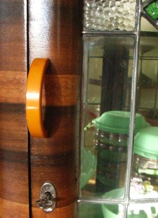 Art deco glass cabinet