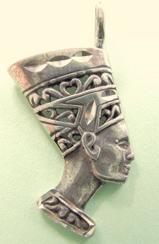 Art Deco Egyptian Head pendant