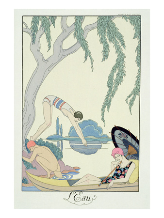 Georges Barbier - Pochoir Print - Water 1925