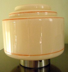 Art Deco stepped lampshade