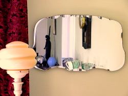 Mirror with Bakelite lamp