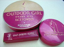 1920s Outdoor Girl powder, rouge, lipstick