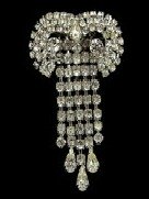 Art Deco Jewelry - Rhinestone Brooch