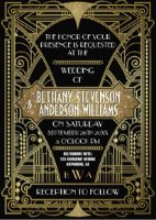 Art Deco Wedding Invitation